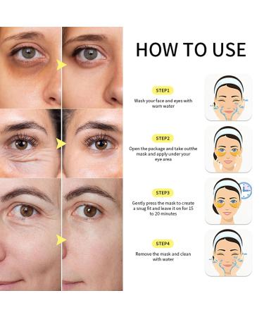 30 Pairs 24K Gold Under Eye Patches - Gel Collagen Masks for Dark Circles & Puffiness | Travel-Friendly Skin Care Set - Buy Online on GoSupps.com