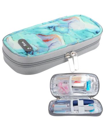 Youshares insulin cooling bag - medication cool box diabetic bag for diabetic utensils you keep the stocks safe and cold diabetes pen etui small for travel (green) 05 -green