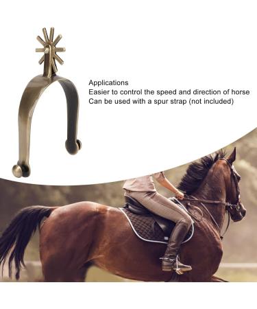 ZJchao Salmue Horse Spurs West Cowboy Horse Boot Spurs Decoration Western Spurs Rust Proof Toxic Free Vintage Zinc Alloy Horse Spurs with Gear for Men - Buy Online on GoSupps.com