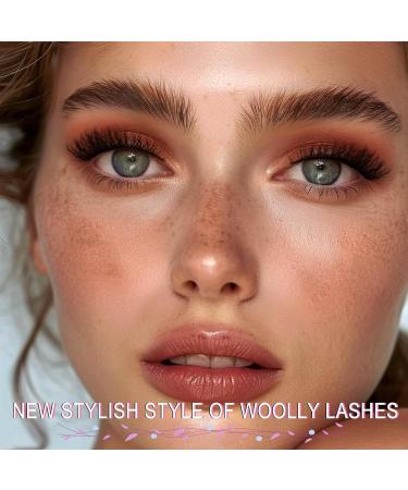 EMEDA Natural False Eyelashes - 3D Wispy Wool Curl Cat Eye Lashes for Beginners | 5 Pairs with Glue (6-12mm - Buy Online on GoSupps.com