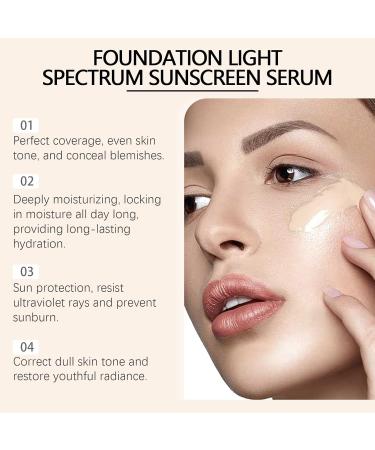 4 in 1 foundation Liquid-Hydrating Medium Full Coverage Concealer with SPF 50+Longwearing & Waterproof for Gym Sports Dancing (1 Pc A) 1 Pc 30 ml (Pack of 1) - Buy Online on GoSupps.com