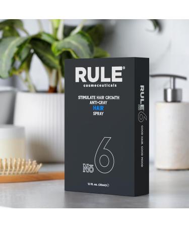 RULE Hair Growth Spray | Anti Grey Hair Treatment | Minoxidil Alternative for Men | Natural Hair Color Restorer | Stop Hair Loss & Thinning - Buy Online on GoSupps.com