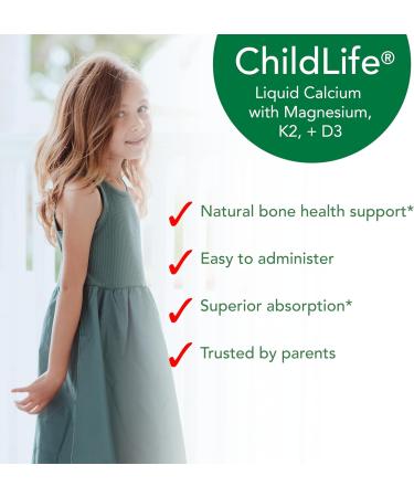 ChildLife Essentials Liquid Calcium Supplement for Kids Single Serve - Baby Calcium with Magnesium Vitamin D3 & K2 for Bone Support On The Go Nutrition - Orange Flavor 0.34 fl oz (30 Stick Packs) - Buy Online on GoSupps.com
