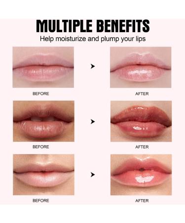  Beliky Girl Lip Stuffy booster mint Extract Filler instinct Stuffy lip gloss ultra Water Mixed Lip Gloss Stuffy waterproof lip oil for repairing shiny lips lip care products (#4) - Buy Online on GoSupps.com
