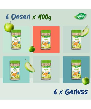 Buy King George Royal Tea Time Apple Instant Drink - 6 x 400g | Hot & Cold Black Tea Extract | Refreshing Apple Flavor - 4L Instant Beverage - Buy Online on GoSupps.com