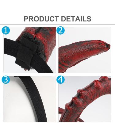 MERRYHAPY 1pc Devil's Horn Headband Carnival Hair Hoops Ram Horns Costume Devil Horns Cosplay Halloween Costumes Goat Horns Evil Queen Horns Headbands Devil Horn Headdress Demon Headband Pu - Buy Online on GoSupps.com