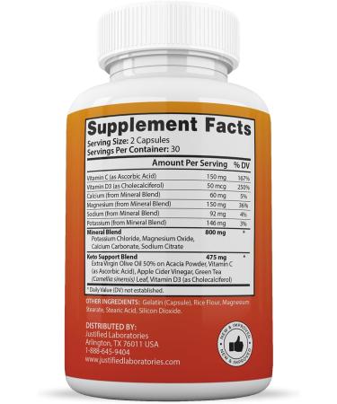 (2 Pack) Keto GT Keto Pills 1275MG New & Improved Formula Contains Apple Cider Vinegar Extra Virgin Olive Oil Powder Green Tea Leaf 120 Capsules 30 Count (Pack of 2) - Buy Online on GoSupps.com