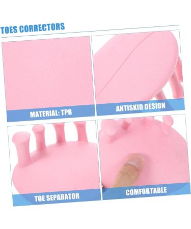 4 Pairs Healeved Toe Separators & Gel Protectors for Women - Toe Splints, Thumb Splint, Nail Polish Gel, Hip Pads - Foot Correctors & Stretcher with Arch Support - Pink (11X10X6CMx4pcs) - Buy Online on GoSupps.com