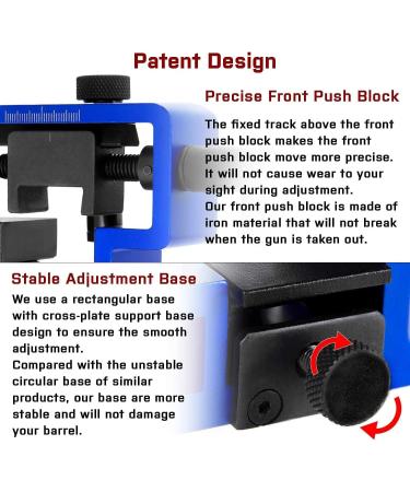 W WIREGEAR Universal Rear Sight Pusher Tool for Semi-Auto Pistol Slides - Heavy-Duty Construction for Easy Adjustment - Buy Online on GoSupps.com