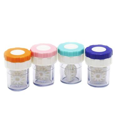 KANGIRU Contact Lens Case Washer Contact Lens Cleaner 4pcs Lenses Case Cleaning