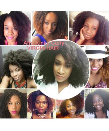 8 Piece Clip-In Extensions 100% Remy Human Hair - Virgin Afro Kinky Curly Hair 1# Black 120g 14-Inch - International Shipping Available - Buy Online on GoSupps.com