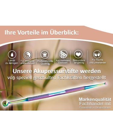 Set of 3 Acupressure Pens - Titanium Stainless Steel Massage & Acupuncture Point Finder | Quality Health Tools for Pain Relief - Buy Online on GoSupps.com