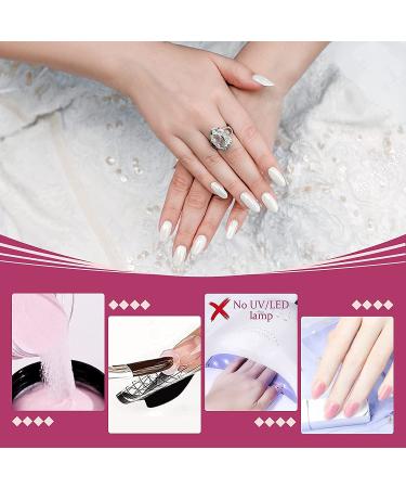 Acrylic Powder and Liquid Set - Eleanore's Diary Professional Nail Extension Kit with Monomer, Base Coat, Top Coat, Nail Brush, Forms, File, 3 Colors Powder - Gift for Women - Buy Online on GoSupps.com