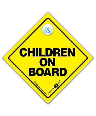 Children On Board Car Sign Baby on Board Sign Children On Board Sign Yellow Baby On Board Baby on Board Sign Car Sign Novelty Car Sign Bumper Sticker Decal Baby Sign Baby Car Sign