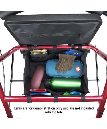 Wheelchair Under Seat Rollator Bag Rollators Organizer Basket Folding Under Seat Elderly Walker Basket Pouch Accessories for Wheelchair Elderly Walker Basket Scooter Black (Black - Buy Online on GoSupps.com