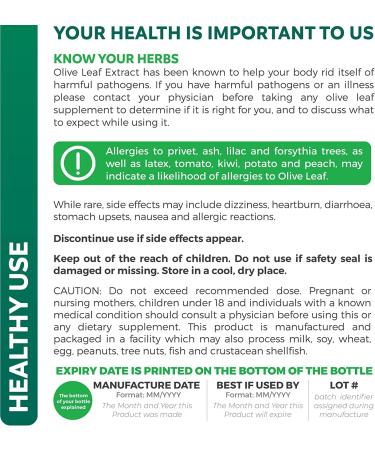 Super Strength Olive Leaf Extract 750mg - 60 Vegetarian Capsules - Non-GMO, 20% Oleuropein for Immune Support & Cardiovascular Health - Antioxidant Supplement - No Oil - Buy Online on GoSupps.com