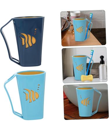 STOBAZA 6 Pcs Kids Toothbrush Cup Holder Set - Unbreakable Cartoon Mouthwash Cups for Bathroom - Lightweight Toothpaste Tumblers in Assorted Colors - Buy Online on GoSupps.com