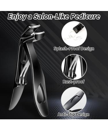 Toe Nail Clippers for Thick Nails Seniors Wide Jaw Opening Nail Clippers Ergonomic Toenail Clipper with Ear Cleaner Ear Wax Remover for Men Stainless Steel Ear Wax Removal Kit Fingernail Clippers - Buy Online on GoSupps.com