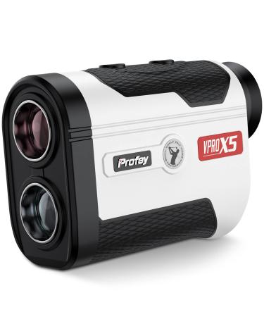 Profey Golf Rangefinder with Slope, 6X Magnification Laser Range Finder, High-Precision Flag Lock Pulse Vibration, Yards Slope ON/Off Tournament Legal Rangefinder, with Gift Box