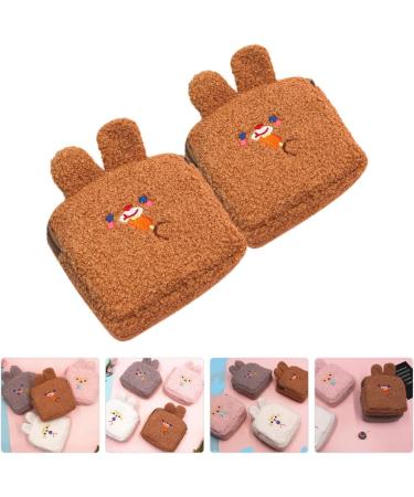 Solustre 8 STK Kawaii Plush Wallet & Cosmetic Bag - High Capacity Coin Pouches for Women & Girls - Buy Online on GoSupps.com