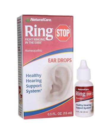 NaturalCare RingStop | Ringing in the Ear Aid | Homeopathic Support For Tinnitus Relief  Ear Noise & Sensitivity to Sound | 0.5 oz