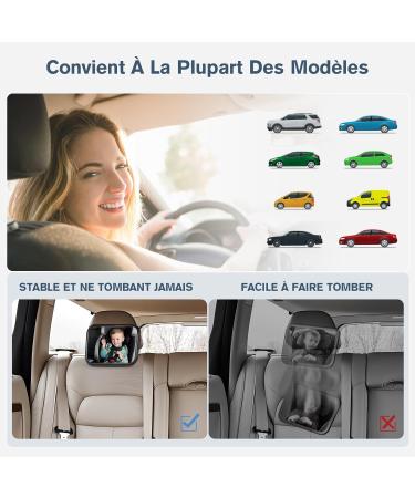 Vinabo Baby Car Mirror - 360 Rotatable Safety Mirror with Hook Clip | Essential Stroller Accessory for Young Parents - Buy Online on GoSupps.com