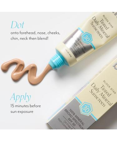 Bliss Block Star SPF 30 Invisible Daily Tinted Sunscreen with Zinc Oxide Sunscreen & Makeup Primer + Glow & Hydrate Serum - Niacinamide + Hyaluronic Acid Serum - Buy Online on GoSupps.com