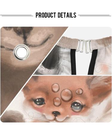 Waterproof Barber Cape with Watercolor Patterns & Woodland Animals - Unisex Hair Cutting Bib for Men - Cheetah Design Deer Rabbits Hedgehogs Bears Owls Foxes - Buy Online on GoSupps.com