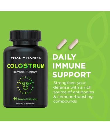 Vital Vitamins Vegan Collagen Booster Capsules + Colostrum Capsules Supplement - Buy Online on GoSupps.com