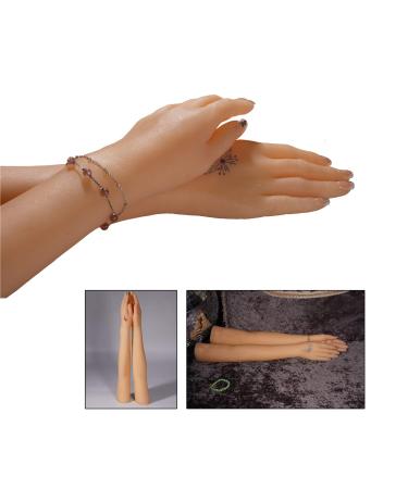 Lifestyle hand made of silicone soft hands artificial hands very realistic female model with long arms built -in bones can take different postures make fists u