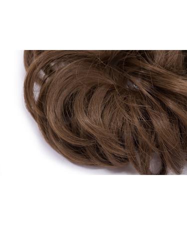 SEGO Hair Extensions - Realistic Ash Brown Wavy Tie Updo Bun | 30g Quality Hair Enhancements - Buy Online on GoSupps.com