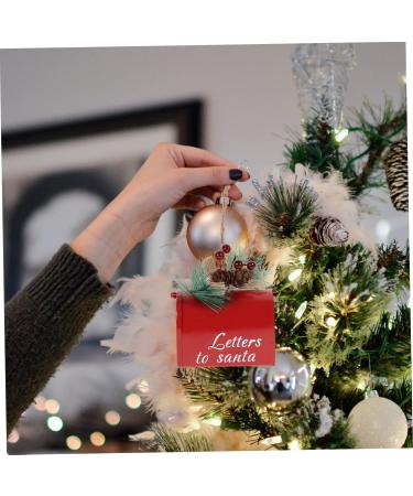 Alipis 1pc Decorative Hanging Decor Ornament Festival Home Tree Decoration Pendant Nice Iron Mail Xmas Red 9X9CM - Buy Online on GoSupps.com