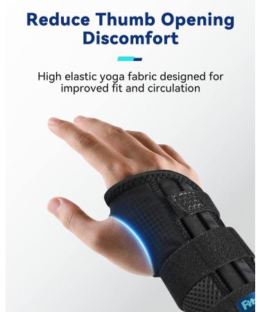 Fitomo Wrist Support with 3 Metal Splints - Left Hand L/XL, Blue - Buy Online on GoSupps.com