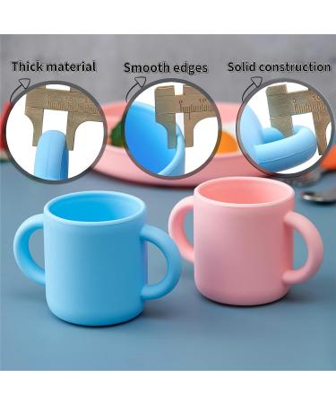 Silicone Training Cup for Infants - 5oz Open Cup with Handles - Princess Powder - Ideal for Toddlers and Babies - Buy Online on GoSupps.com