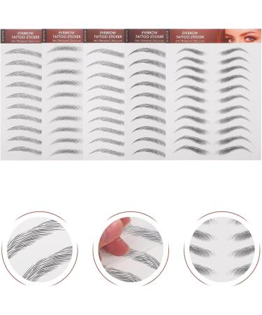 NUOBESTY Autocollants Imperm ables pour Sourcils Effet R aliste Noirs Lot de 10 Paires Maquillage Semi-Permanent Naturel pour Femmes pour Sourcils Clairsem s et Retouches Rapides - Buy Online on GoSupps.com