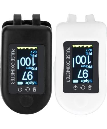 Buy Premium Silicone Fingertip Oximeter Cover - Portable Pulse Protector for Home & Travel (Black/White) - Fast International Shipping - Buy Online on GoSupps.com