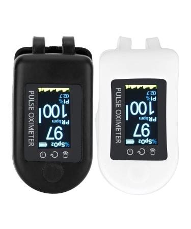 2Pcs Blood Oxygen Case Oximeter Cover Fingertip Blood Oxygen Saturation Monitor Cover Portable Silicone Fingertip Pulse Monitor Protector for Travel Home Black White Black+white - Buy Online on GoSupps.com
