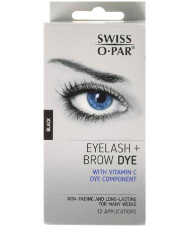 Swiss O' Par Eyelash & Brow Dye Kit Black