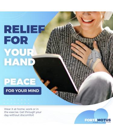 CMC Thumb Brace for Thumb Joint Pain | Adjustable Support Stabilizer for Tendonitis & Instability | Lightweight Right Hand Brace - Medium Size - Buy Online on GoSupps.com