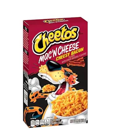 SUPPLIIONLINE Cheetos MAC N Cheese Cheesy Bacon Natural Flavour & Premium Ingredients Easy To Cook Pasta With Bacon Flavor Made With Authentic Cheesiness Crunchy And Delicious Snacks