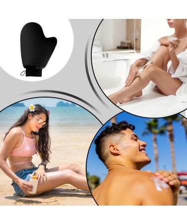 Tanner Mitt Mitt d'auto-tannage Mitt d'applicateur de bronzage au poignet lastique - Sunless Body Tanner Spray and Mousse Applicateur pour les femmes Girls Girls Place Camping Picnic Cycling Sports Noir - Buy Online on GoSupps.com