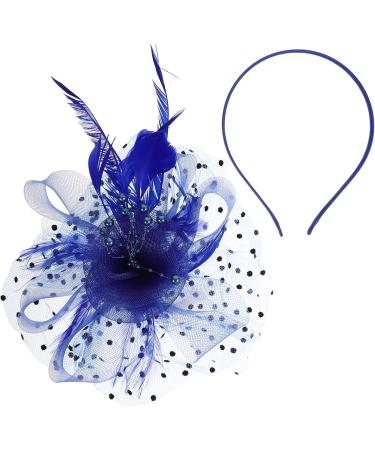 Lurrose Flower Hair Accessories Fascinators Hat for Women Fascinators hair clip Tea Party Headband Hair Clips for Women Wedding Cocktail Party Blue Ladies Hats One Size Blue - Buy Online on GoSupps.com