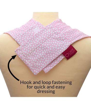 Care Designs Pashmina Scarf Adult Bib | Stylish Waterproof Clothing Protector | Reusable Elderly Bibs | Pink Dot Design - Buy Online on GoSupps.com