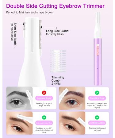 UTOTEBAG 3 in 1 Rechargeable Nose Hair Trimmer for Women - Painless Ear Eyebrow & Body Hair Removal Tool - Buy Online on GoSupps.com