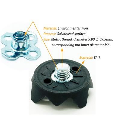 Longkun 28 Counts Metal Golf Spikes - 1/4 Inch Replacement Cleats for Golf & Cricket Shoes - Easy Installation - Buy Online on GoSupps.com