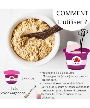 Poudre Ayurv dique de Ashwagandha naturelle 100g Cosm'Ethics 100% renforce le cuir chevelu et am liore la circulation pour une meilleure pousse - Buy Online on GoSupps.com