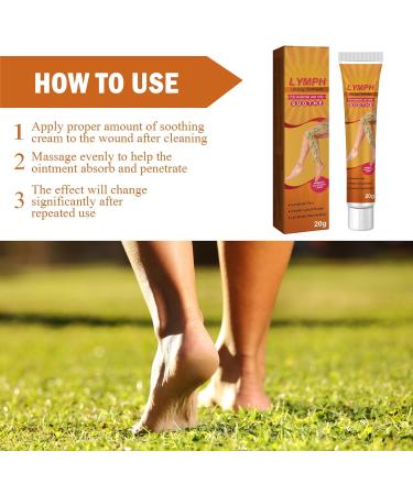 KOAHDE Gingerlegs Anti Swelling Detoxing Ointment Lymphcare Ginger Ointment Anti Swelling Cream for Legs Lymphatic Drainage Anti Cellulite Cream Antiswelling Lympunclog Cream Ginger Soothing Cream - Buy Online on GoSupps.com