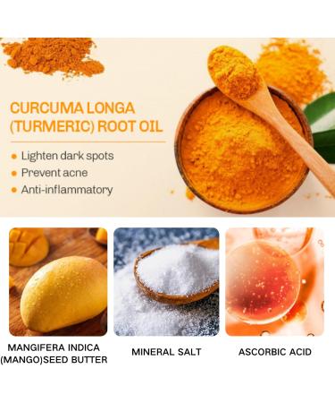 Body Scrub Exfoliator- Turmeric Face Scrub Exfoliator - Powerful Exfoliator Function - Fade Dark Spots - Anti Aging Firming Skin - Repair Daily Damage - Gentle Body Skin Care - Buy Online on GoSupps.com