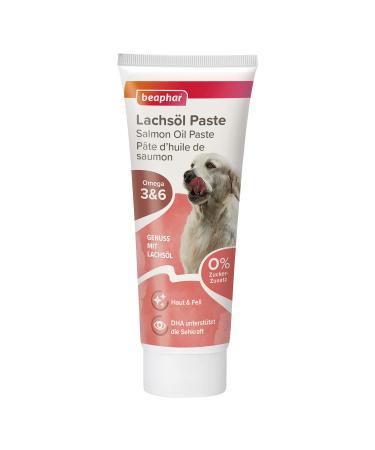 Beaphar - salmon oil paste - for dogs - Omega 3 and 6 - Enjoyment with salmon oil - for healthy skin and beautiful fur - grain -free - 0% sugar additive - 250 g salmon oil paste 250 gr - Buy Online on GoSupps.com