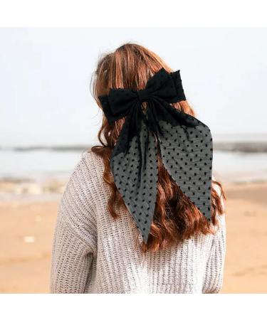 Shakven Ribbon Bows For Hair Hair Bow Barrettes - Fashionable Hair Barrettes For Traveling Pool Dating Wedding Business Trip Black - Buy Online on GoSupps.com